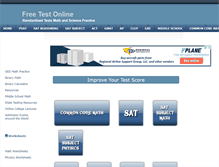 Tablet Screenshot of free-test-online.com